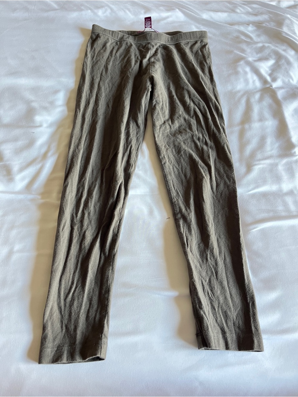 Epic Threads Girls Leggings XL Gray Cotton Spandex Stretch Pants Soft Comfort